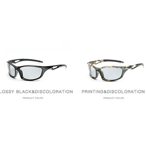 Driving Photochromic Sunglasses Fishing Camo Polarized Chameleon Discoloration Sun Glasses for Women Men  Women Sunglasses
