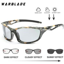 Carica l&#39;immagine nel visualizzatore di Gallery, Driving Polarized Square Photochromic Sunglasses Men Chameleon Glasses Men Driver Goggles UV400 Fishing Sunglases WarBLade