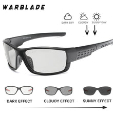 Carica l&#39;immagine nel visualizzatore di Gallery, Driving Polarized Square Photochromic Sunglasses Men Chameleon Glasses Men Driver Goggles UV400 Fishing Sunglases WarBLade