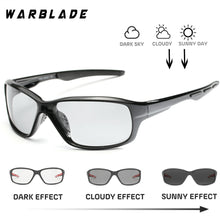 Carica l&#39;immagine nel visualizzatore di Gallery, Driving Polarized Square Photochromic Sunglasses Men Chameleon Glasses Men Driver Goggles UV400 Fishing Sunglases WarBLade