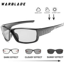 Carica l&#39;immagine nel visualizzatore di Gallery, Driving Polarized Square Photochromic Sunglasses Men Chameleon Glasses Men Driver Goggles UV400 Fishing Sunglases WarBLade