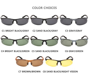 Driving Polarized Sun Glasses Plastic Titanium TR90 Frame Sports Sunglasses Men Polarized Driver Retro UV400 Anti-glare Goggles