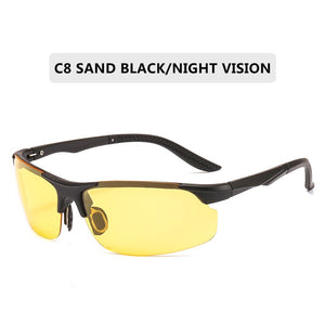 Driving Polarized Sun Glasses Plastic Titanium TR90 Frame Sports Sunglasses Men Polarized Driver Retro UV400 Anti-glare Goggles