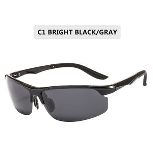 Driving Polarized Sun Glasses Plastic Titanium TR90 Frame Sports Sunglasses Men Polarized Driver Retro UV400 Anti-glare Goggles