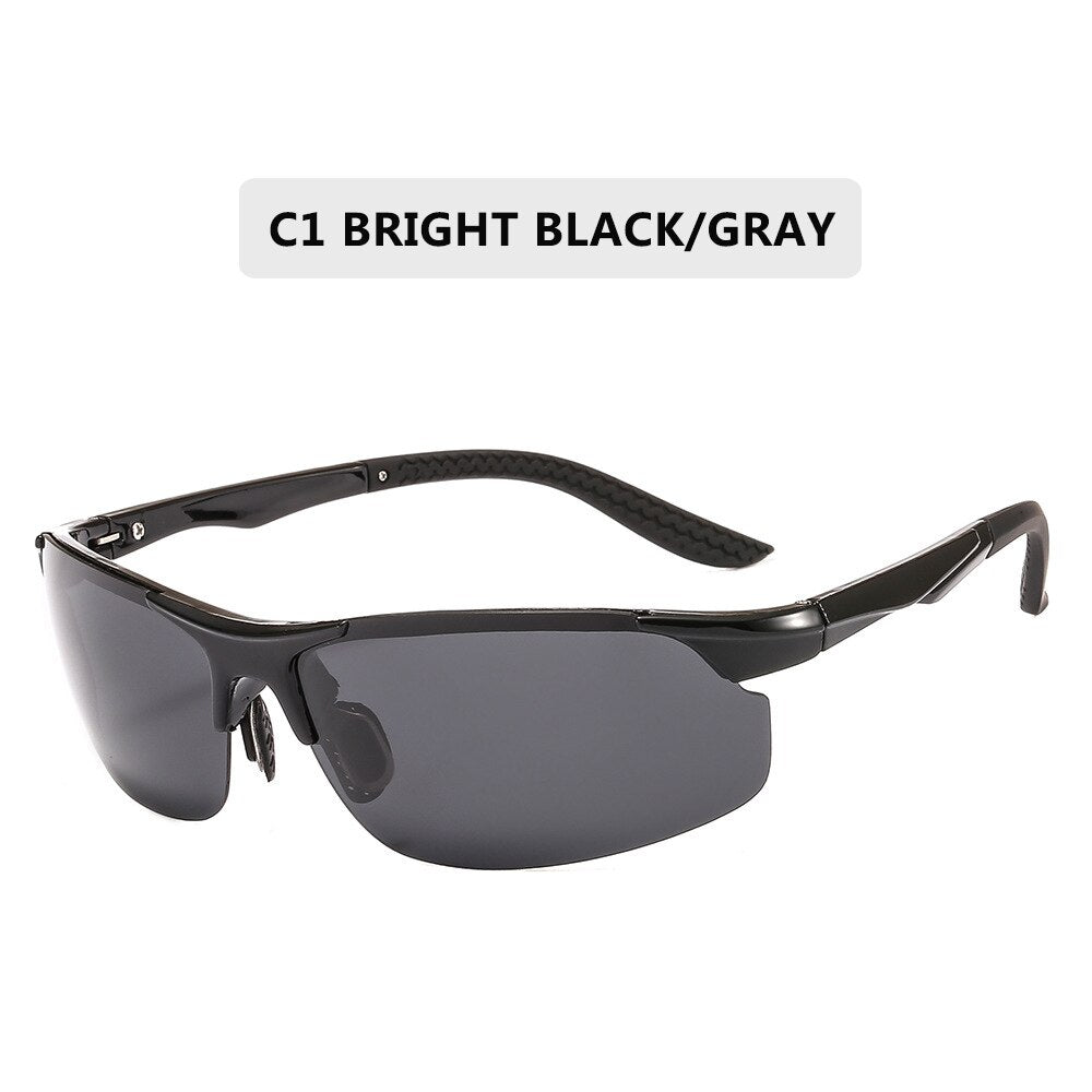 Driving Polarized Sun Glasses Plastic Titanium TR90 Frame Sports Sunglasses Men Polarized Driver Retro UV400 Anti-glare Goggles