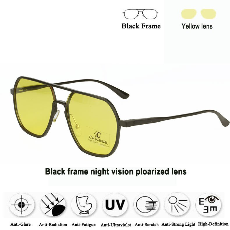 Driving Polarized Sunglasses Men Day Night Vision Goggles Sun Glasses Gafas De Sol Hombre 2023 Out Door Sun Glasses for Driver
