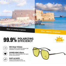 Load image into Gallery viewer, Driving Polarized Sunglasses Men Day Night Vision Goggles Sun Glasses Gafas De Sol Hombre 2023 Out Door Sun Glasses for Driver