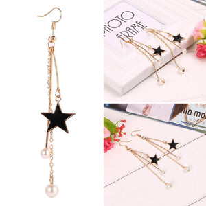 Drop Pack Star 2Pcs 3 94inch Engagement Anniversary Party Fashion Jewelry 10cm Earrings etc Gift Temperament Pentagram Earrings