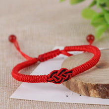 Load image into Gallery viewer, Drop Shipping Fashion Red Agate Hand Knitted Red Chain Bracelets Chinese Knot Red String Bracelet For Man&amp;Woman Gifts