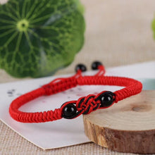 Load image into Gallery viewer, Drop Shipping Fashion Red Agate Hand Knitted Red Chain Bracelets Chinese Knot Red String Bracelet For Man&amp;Woman Gifts