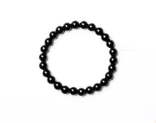 Carica l'immagine nel visualizzatore di Gallery, Drop ShippingNatural Material Energy Stones Black Agate Bracelets Round Beads Bangle For Men Women Crystal Jewelry Love Gift
