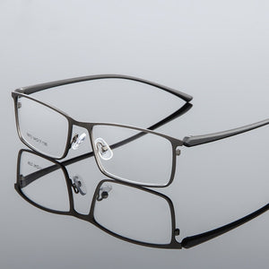 Durable Mens Alloy Business Glasses Frame Men Male Square Ultralight Metal Eye Square Prescription Spectacles Frames