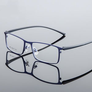 Durable Mens Alloy Business Glasses Frame Men Male Square Ultralight Metal Eye Square Prescription Spectacles Frames