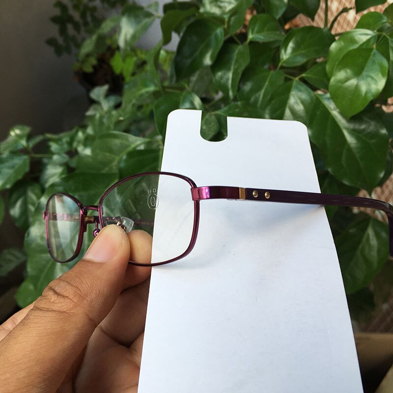 Durable Stainless Steel Prescription Glasses Frames Women violet/red-brown