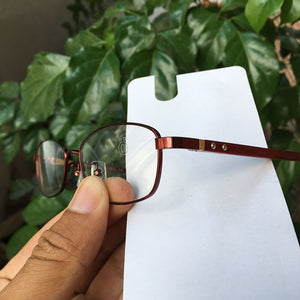 Durable Stainless Steel Prescription Glasses Frames Women violet/red-brown