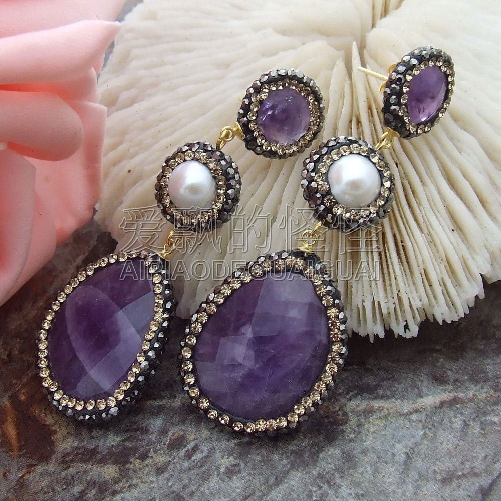 E091110 2.6 White Pearl Earrings