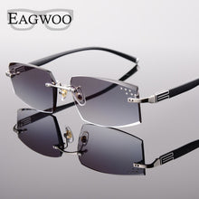 Load image into Gallery viewer, EAGWOO Rimless Sunglasses MR-8 Sun Glasses Lenses Prescription Glasses Color Lenses to Anti Sunlight Glare Anti UV 258038 New