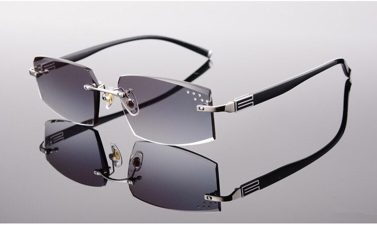 EAGWOO Rimless Sunglasses MR-8 Sun Glasses Lenses Prescription Glasses Color Lenses to Anti Sunlight Glare Anti UV 258038 New