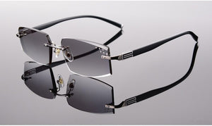 EAGWOO Rimless Sunglasses MR-8 Sun Glasses Lenses Prescription Glasses Color Lenses to Anti Sunlight Glare Anti UV 258038 New