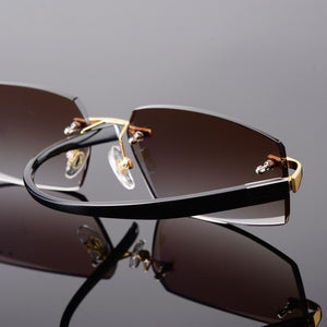 EAGWOO Rimless Sunglasses MR-8 Sun Glasses Lenses Prescription Glasses Color Lenses to Anti Sunlight Glare Anti UV 258038 New