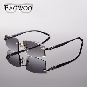 EAGWOO Rimless Sunglasses MR-8 Sun Glasses Lenses Prescription Glasses Color Lenses to Anti Sunlight Glare Anti UV 258038 New