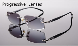 EAGWOO Rimless Sunglasses MR-8 Sun Glasses Lenses Prescription Glasses Color Lenses to Anti Sunlight Glare Anti UV 258038 New