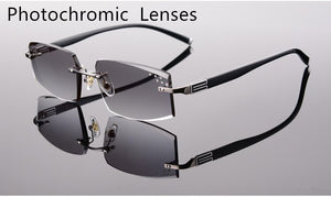 EAGWOO Rimless Sunglasses MR-8 Sun Glasses Lenses Prescription Glasses Color Lenses to Anti Sunlight Glare Anti UV 258038 New