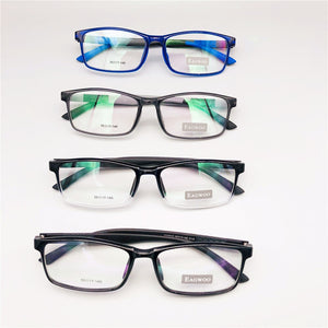 EAGWOO Silicon Sports Eyeglasses Men Full Rim Optical Frame Prescription Spectacle Myopia Eye Glasses Simple Design Sports Light