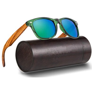 ECO Friendly Bamboo Products  Custom Logo, Unisex Retro Mirror Wooden Bamboo Sunglasses 2023 Bamboo