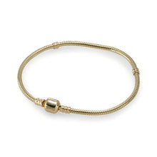 Carica l'immagine nel visualizzatore di Gallery, 100% 925 Sterling Silver Genuine Moments Gold Clasp Bracelet BRACELET WITH ROSE CLASP Signature Clasp Temperament Fashion