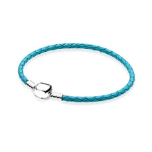 Load image into Gallery viewer, 100% 925 Sterling Silver New Elegant Fresh Basic Leather Hand Strap Classic Casual Women Suitable Gift Original Jewelry