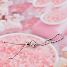 Carica l'immagine nel visualizzatore di Gallery, Bracciale in argento sterling 925 per donna con braccialetti con ciondoli in cristallo di zircone cubico Regalo di gioielli da sposa per donna regolabile 