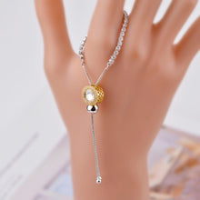 Carica l'immagine nel visualizzatore di Gallery, Bracciale in argento sterling 925 per donna con braccialetti con ciondoli in cristallo di zircone cubico Regalo di gioielli da sposa per donna regolabile 