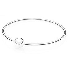 Load image into Gallery viewer, EDELL100% Sterling Silver Classic Logo Round Chain Rose Gold Gold Color Bracelet Bangle Bracelet for DIY Ladies Gift Jewelry Fac