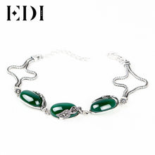 Carica l'immagine nel visualizzatore di Gallery, Chalcedony Mystic Red Garnet DIY Silver 925 Bracelets For Women Bohemian Sterling-Silver-Jewelry For Aliexpress