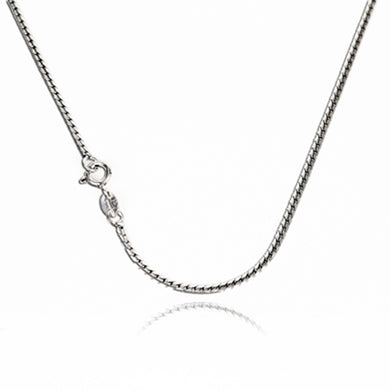 unisex Simple Vintage Pure 925 Sterling Thai Silver Necklace Snake Long Bone Fine Jewelry Chain Necklace For Gift XL001