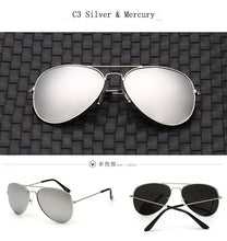 Load image into Gallery viewer, [EL Malus]2019  Retro Men Aviation Pilot Sunglasses UV400 Vintage Gold Black Silver Green Big Frame Mirror Women Male