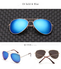 Load image into Gallery viewer, [EL Malus]2019  Retro Men Aviation Pilot Sunglasses UV400 Vintage Gold Black Silver Green Big Frame Mirror Women Male