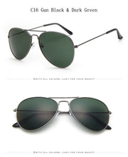 Load image into Gallery viewer, [EL Malus]2019  Retro Men Aviation Pilot Sunglasses UV400 Vintage Gold Black Silver Green Big Frame Mirror Women Male
