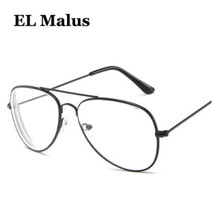 [EL Malus]Myopia Glasses For Women Men Metal Pilot Frame Students Short-sight Rose Gold Black Silver -1 -1.5 -2 -2.5 -3 -3.5 -4