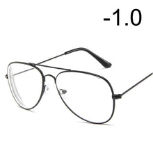 Load image into Gallery viewer, [EL Malus]Myopia Glasses For Women Men Metal Pilot Frame Students Short-sight Rose Gold Black Silver -1 -1.5 -2 -2.5 -3 -3.5 -4