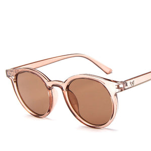 [EL Malus] Occhiali da sole con montatura rotonda Donna Designer di marca retrò Rosa Verde Giallo Occhiali da sole Donna Guida all'aperto
