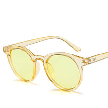 Carica l&#39;immagine nel visualizzatore di Gallery, [EL Malus] Occhiali da sole con montatura rotonda Donna Designer di marca retrò Rosa Verde Giallo Occhiali da sole Donna Guida all&#39;aperto