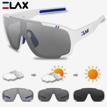 Carica l'immagine nel visualizzatore di Gallery, ELAX Pochromic Occhiali da sole da uomo Occhiali da sole polarizzati Donne Occhiali da guida Maschile UV400 Occhiali oculos de sol masculino Big Size 