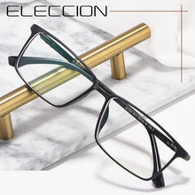 Load image into Gallery viewer, ELECCION  Super Elastic Glasses Frame Man Ultralight ULTEM Square Full Rim Frames Optical Eyeglasses Male