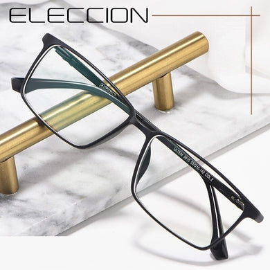 ELECCION  Super Elastic Glasses Frame Man Ultralight ULTEM Square Full Rim Frames Optical Eyeglasses Male