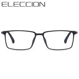 ELECCION  Super Elastic Glasses Frame Man Ultralight ULTEM Square Full Rim Frames Optical Eyeglasses Male