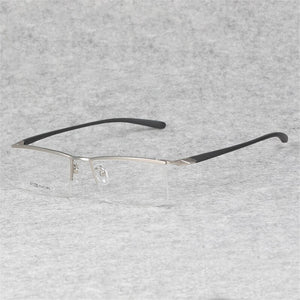 ELECCION  Titanium Half Frame for Men's Glasses Myopia Eyeglasses on Optical Prescription Eyewear Frame