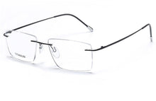 Load image into Gallery viewer, ELECCION Pure Titanium Rimless Glasses Male Myopia Eyeglasses Frames Men Optical Frames Square Prescription Spectacle Women