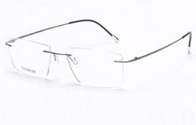 Load image into Gallery viewer, ELECCION Pure Titanium Rimless Glasses Male Myopia Eyeglasses Frames Men Optical Frames Square Prescription Spectacle Women